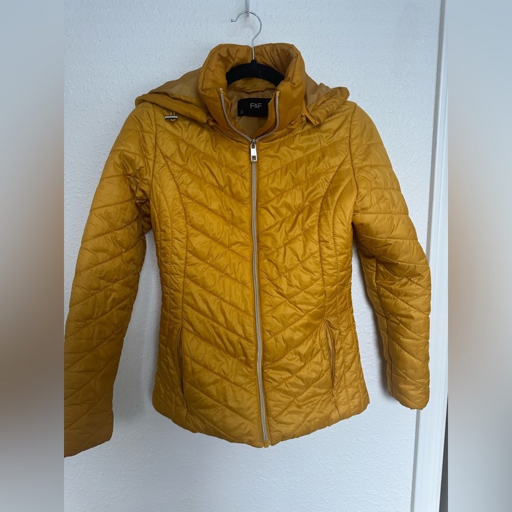 F&F puffer coat, womens size 2